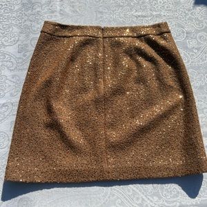 Loft Sequin Skirt, chestnut